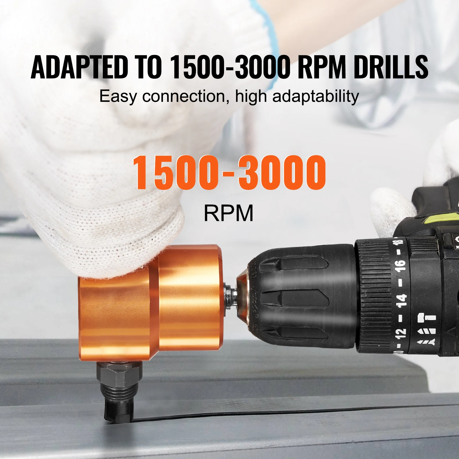 Metal Nibbler Drill Attachment for Cutting Sheet Metal