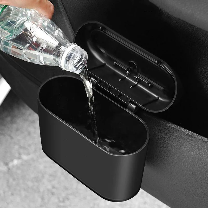 Car Portable Trash Can Auto Sundries Storage Box For Lincoln Nautilus Navigator Continental MKZ MKX MKC MKT MKS Mark E Mazd