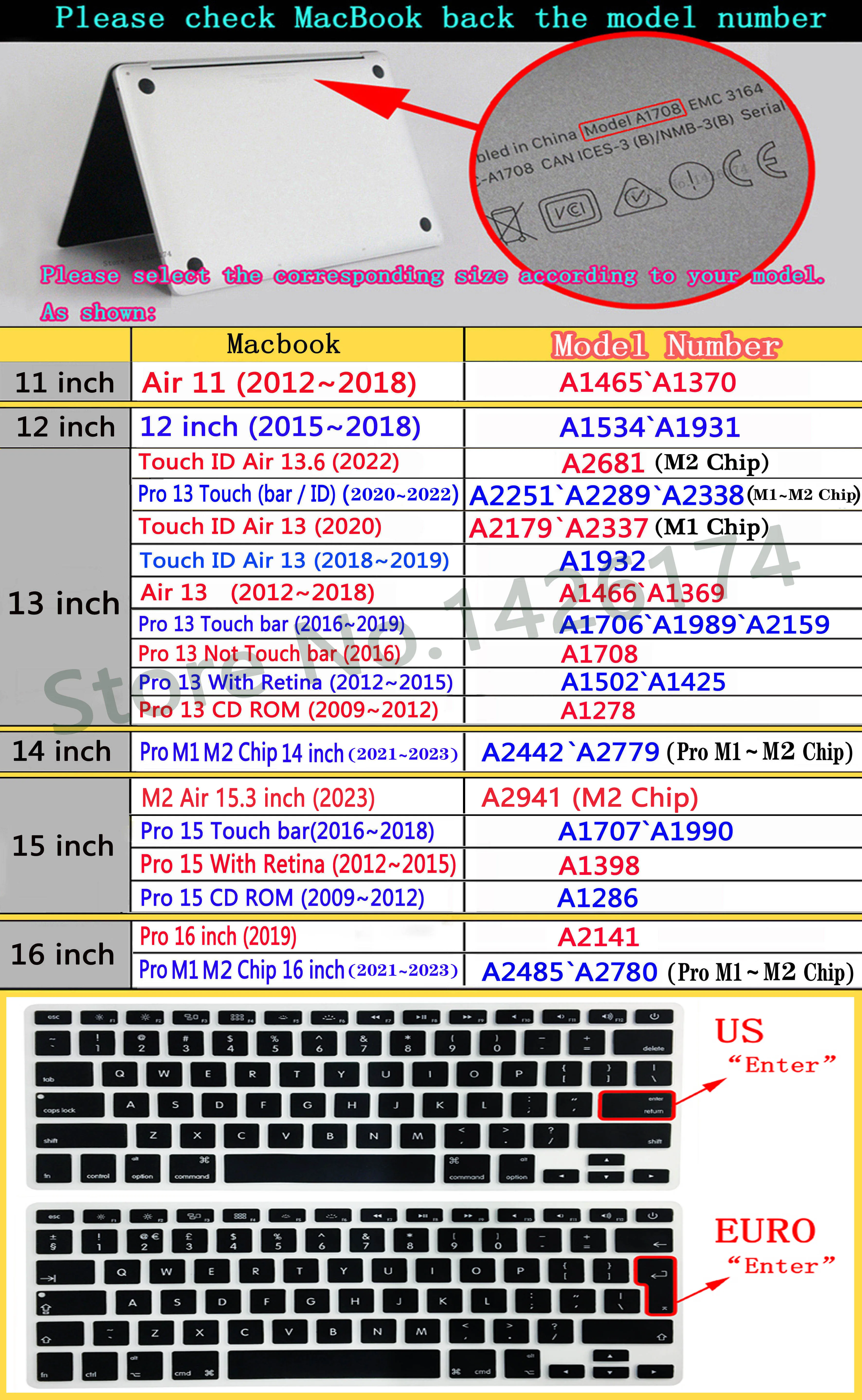 Capa para Laptop para Macbook m1 m2 Air Pro 13 14 153 16 Polegada A2941a2681 Novo Chip Touch Bar 2023 2023 - Imagem 4