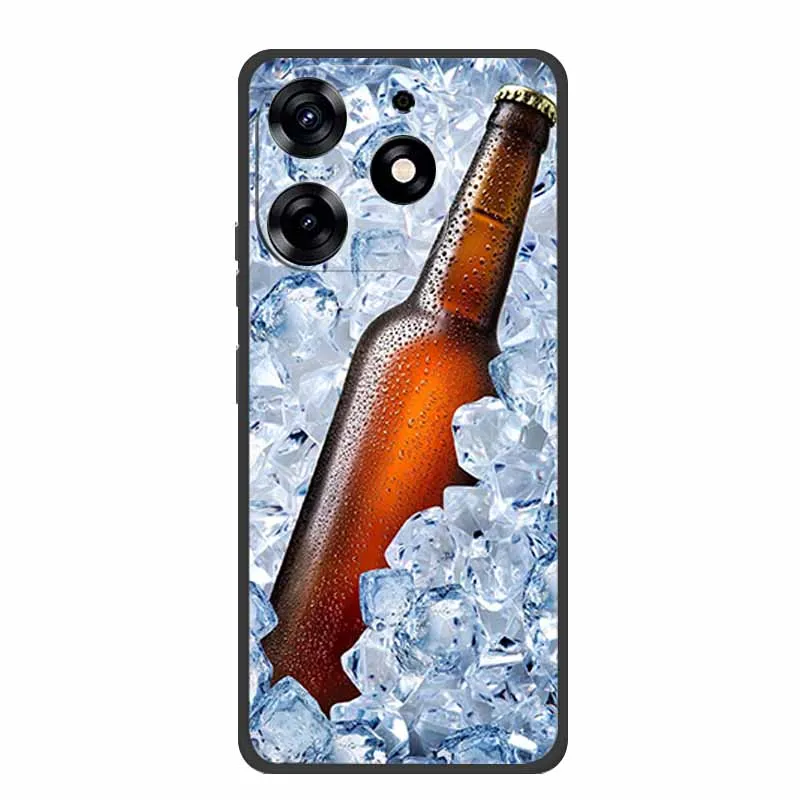 Sleek Black Silicone Soft Phone Case - Durable and Stylish Back Cover Shell
