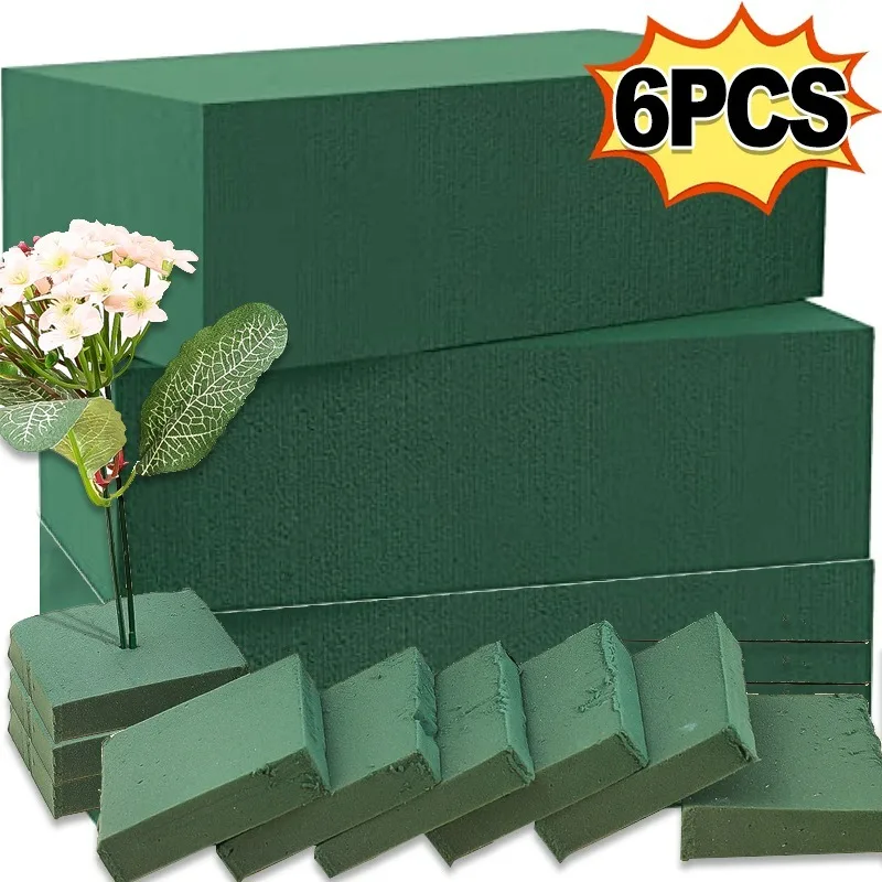 6/1Pcs Square Floral Foam Bricks Artificial Dry Wet Flower Mud Flower ...