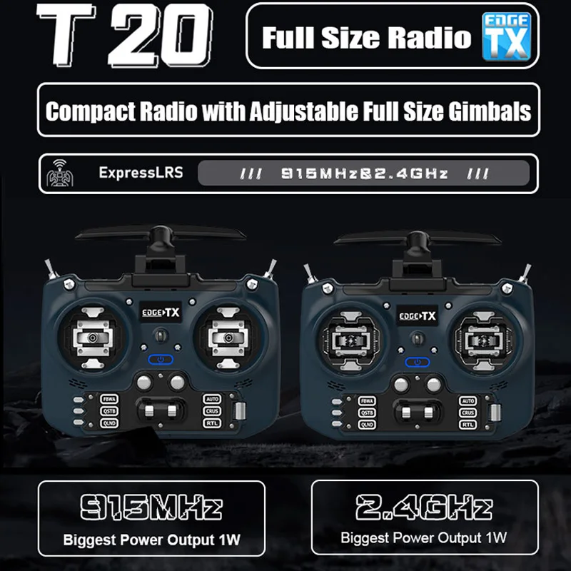 【中古】JUMPER TLITE&ELRS2.4TX Jumper T20S ExpressLRS ELRS 2.4GHz / 915MHz Hall/RDC90