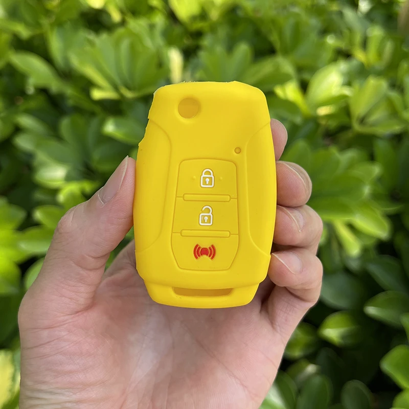 3 buttons Interior Accessories silicone car key cover case for Ssangyong Tivoli Rexton Korando C Keyless key case cover key case