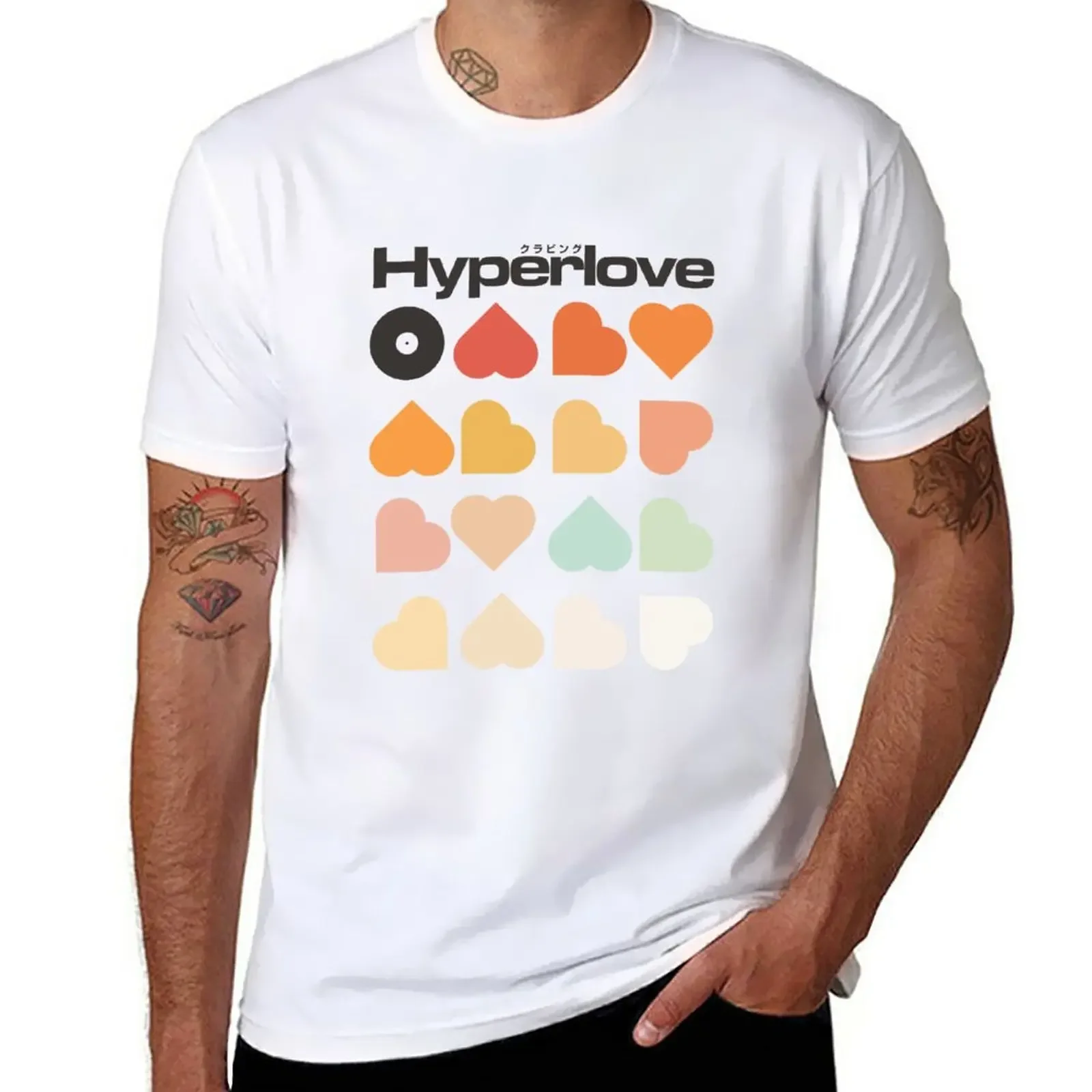 

Hyperlove T-Shirt funnys anime oversizeds mens vintage t shirts