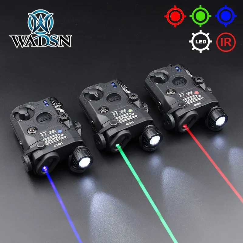 WADSN UHP PEQ15 LA-5C Green Laser+IR Night Vision High Power Red Dot White Light Strobe Airsoft Hunting Rifle Weapon Battery Box laser sight red dot laser sight