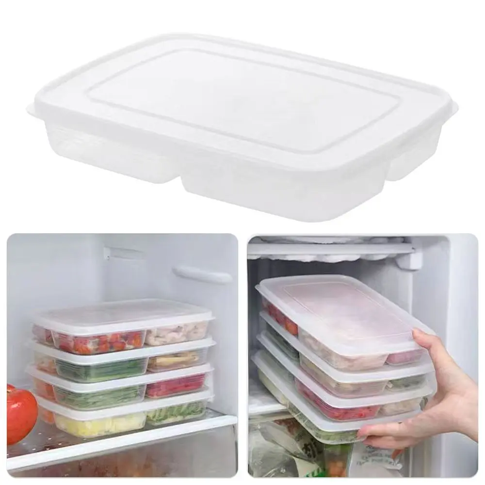 Fridge Food Storage Crisper Kitchen Fooding Sorting Sealed Box Fruit Vegetable Preservation Frozen Meat Fresh Divided Organizer