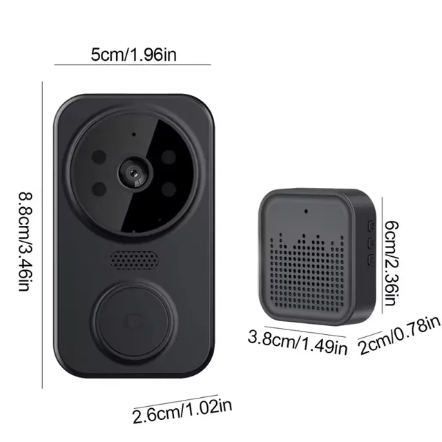 WiFi Wireless Visual Intercom Doorbell APP Remote Monitoring Smart Visual Doorbell Front Door Camera Indoor Outdoor Surveillance 6