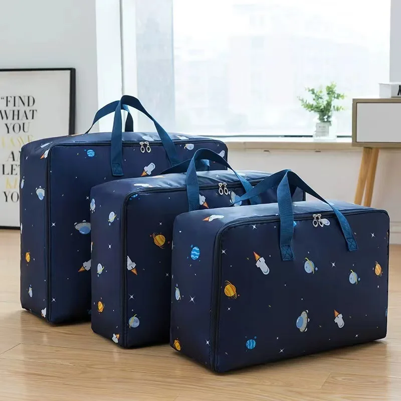 

New style Oxford cloth household quilt travel thickened waterproof quilt Clothing luggage moving bag packing storage bag