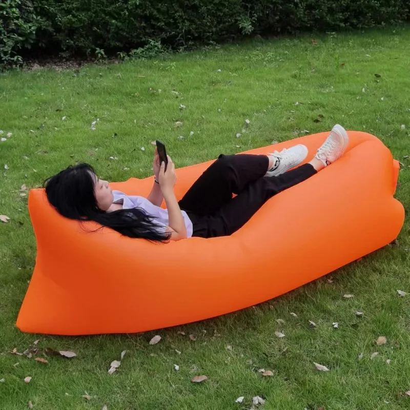 Outdoor Lazy Inflatable Sofa Air Mattress Napping Internet Celebrity Air Cushion Bed Folding Single Inflatable Mattress