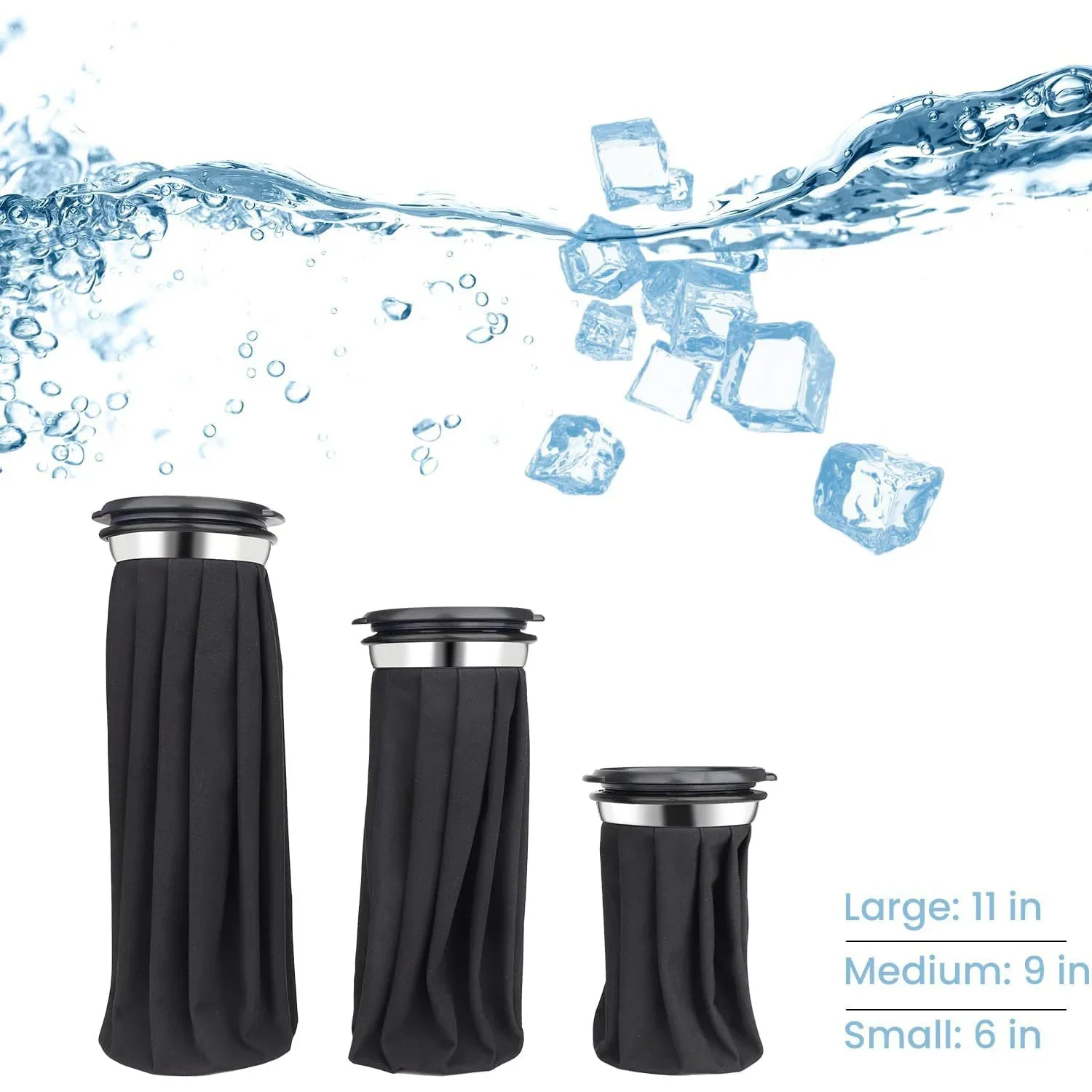 Reusable Ice Pack Cold Hot Water Compress Bag Kids Teenagers Adults Sport Injuries Swelling Wisdom Teeth Breastfeeding Headaches