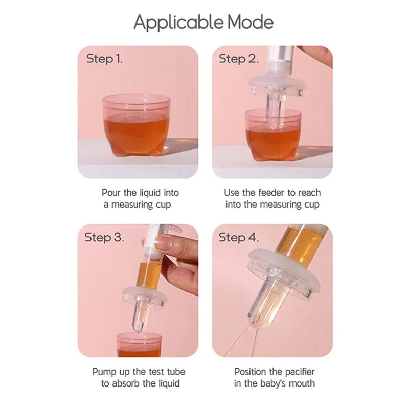 Medicine Feeder Baby BPA-Free Food Grade Squeeze Dropper Anti-Choke