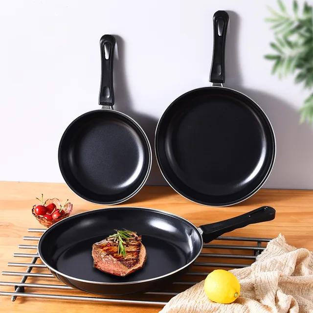 Sartén antiadherente duradera para huevos, ollas de cocina para tortillas y panqueques, utensilios de cocina para el hogar, 20/25/30CM