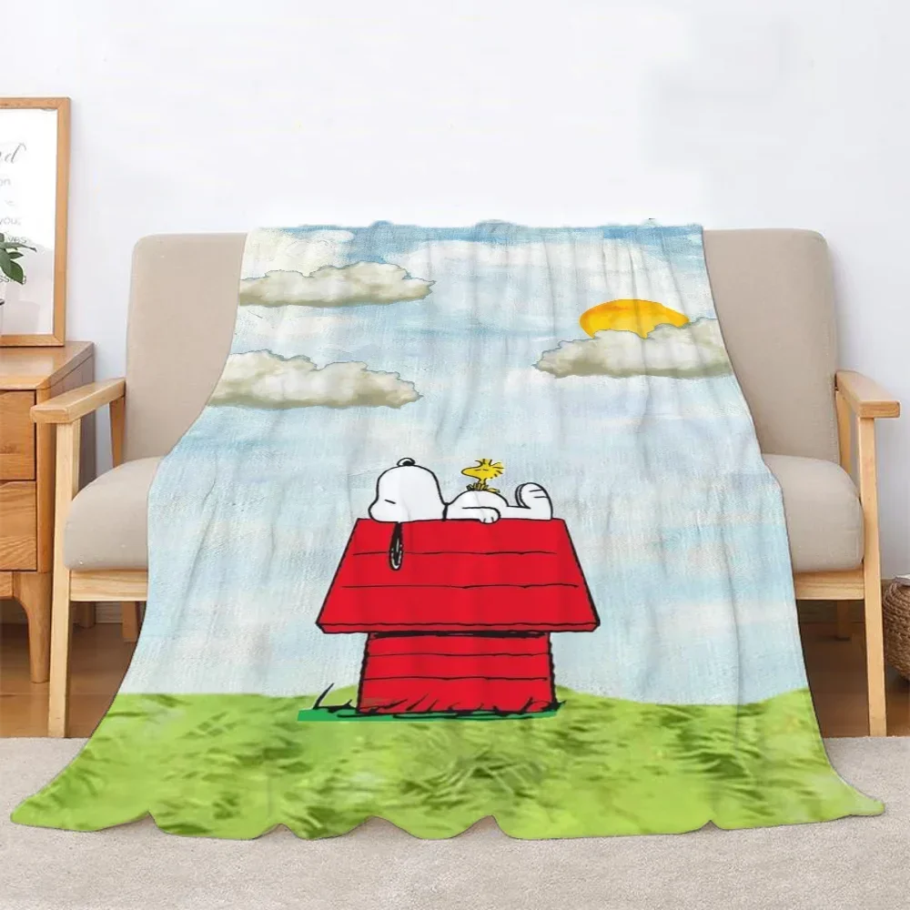Snoopy Cooling Blanket Plaid Throw Blankets and Blankets for Baby Home and Decoration Summer Comforter Bedspread on the Bed Sofa 2