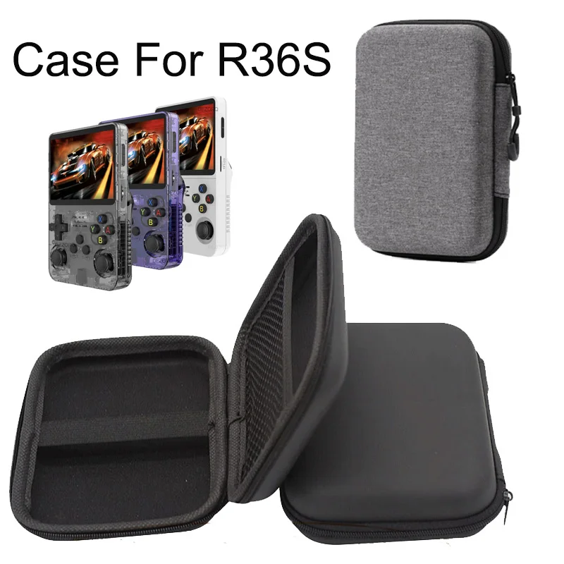 For R36S/R35 Plus Game Console Storage Bag EVA Hard Portable Protect Game Accessories Carry Case for R36S game console