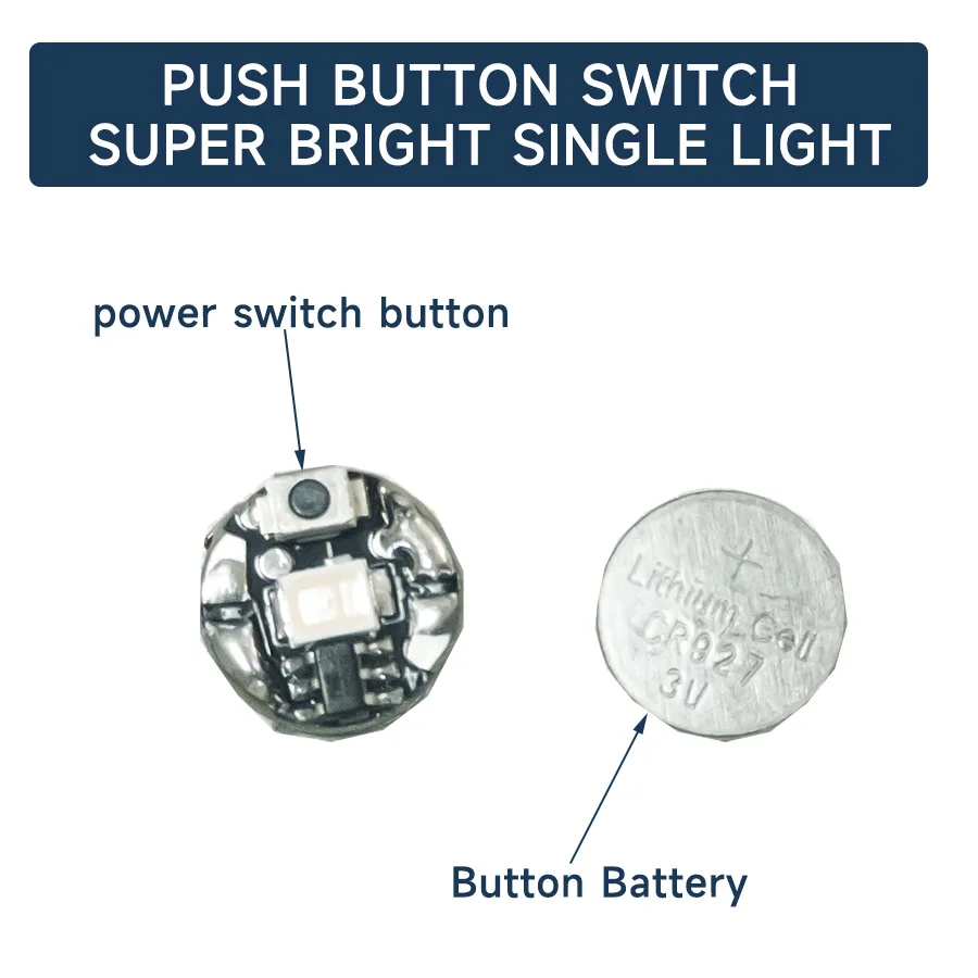 Pack of 2 Miniature Wireless Super Bright LED Lamps with Press Button