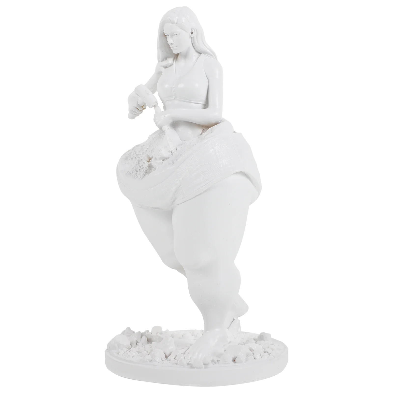 

Statue Resin Fitness Home Furnishings Goddess Decor Ornaments Figurines Carving Woman Craft Indoor Classical