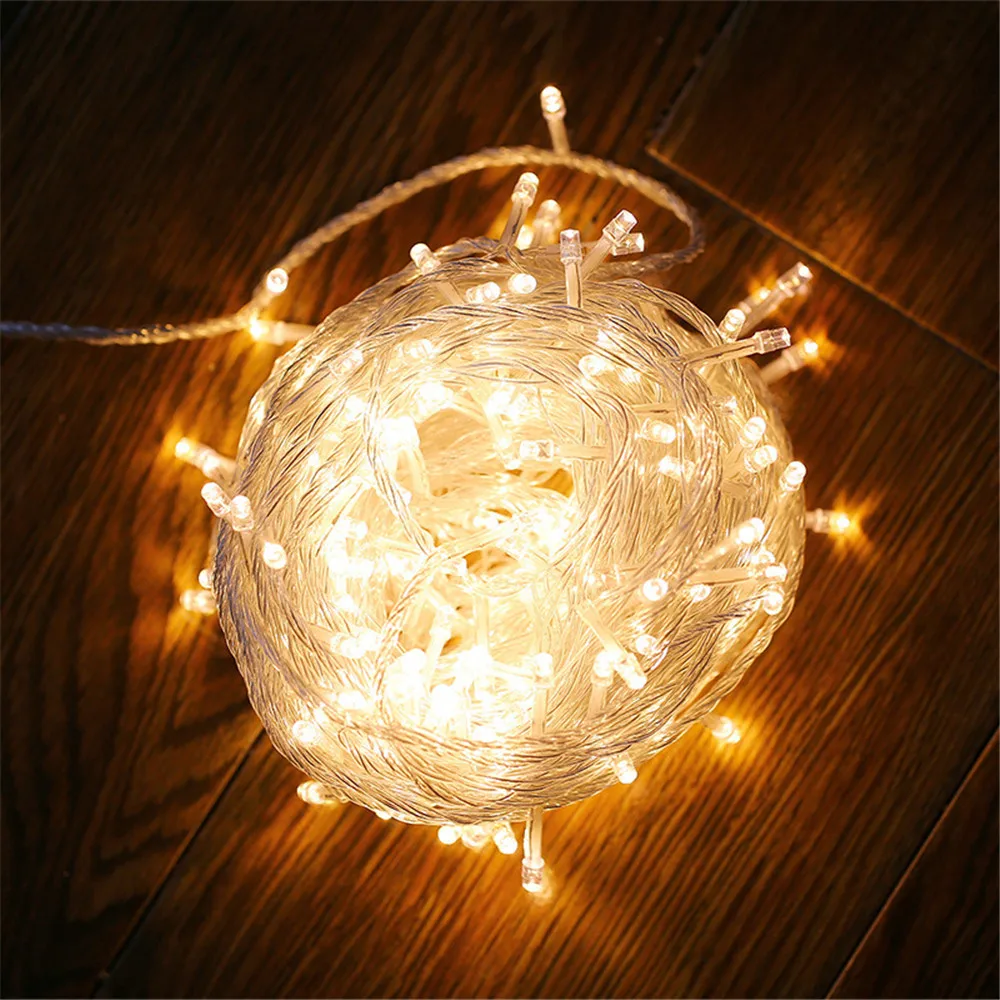 5M 10M 20M 30M 50M 100M LED 문자열 요정 빛 휴일 크리스마스 웨딩 장식 AC220V 방수 야외 빛 갈 랜드