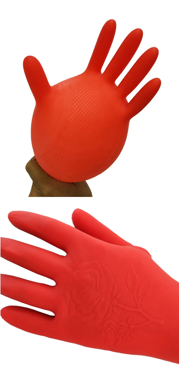 Mini latex gloves Women small size Household cleaning Car Wash waterproof work kitchen safety cleaning gloves