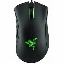 Sleek Black Wired Gaming Mouse with 6400 DPI Optical Sensor and 5 Customizable Buttons (Black)