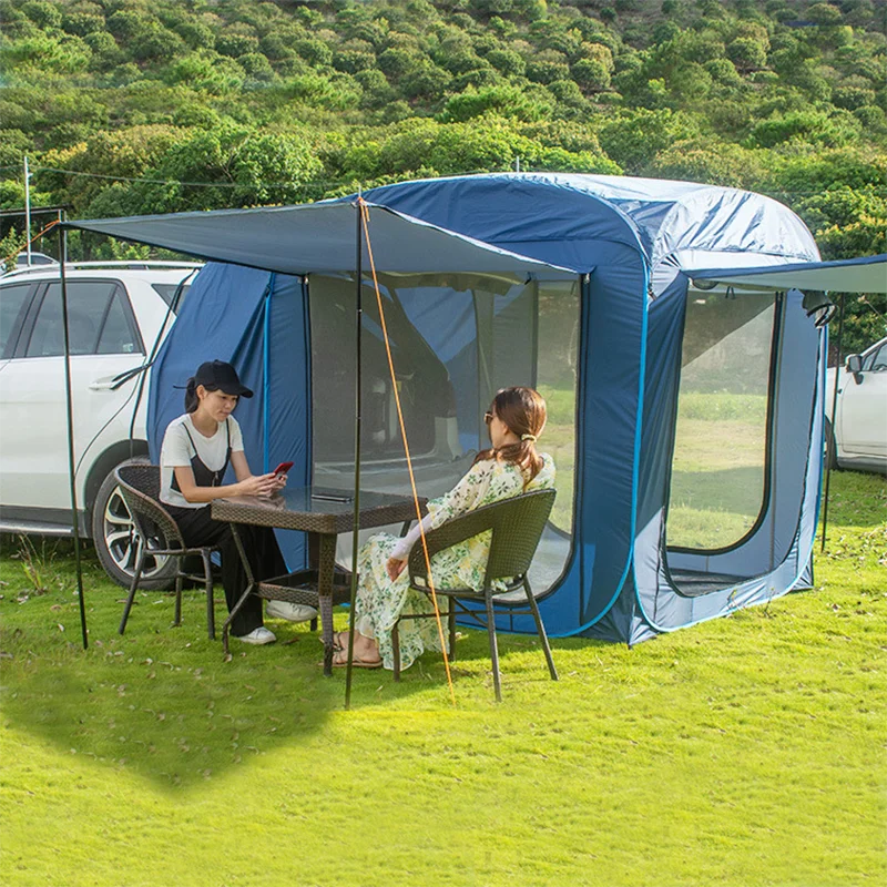 

Ultralarge 3-4 Person Automatic Waterproof Outdoor Camping Car Tail Extension Tent Canopy Sun Shelter