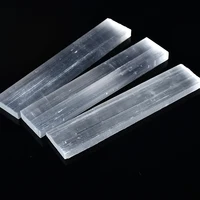 1PC Natural Selenite Quartz Crystal Wand Rough Raw Mineral Stick Unpolished Reiki Healing Raw Crystals Health Energy Stone Gifts 1