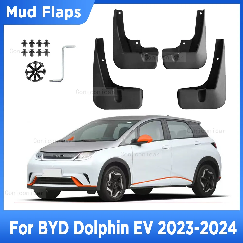 

For BYD Dolphin EV Electric 2023 2024 Mud Flaps Splash Guard Mudguards MudFlaps Wheel Front Rear Fender Auto Styling Car