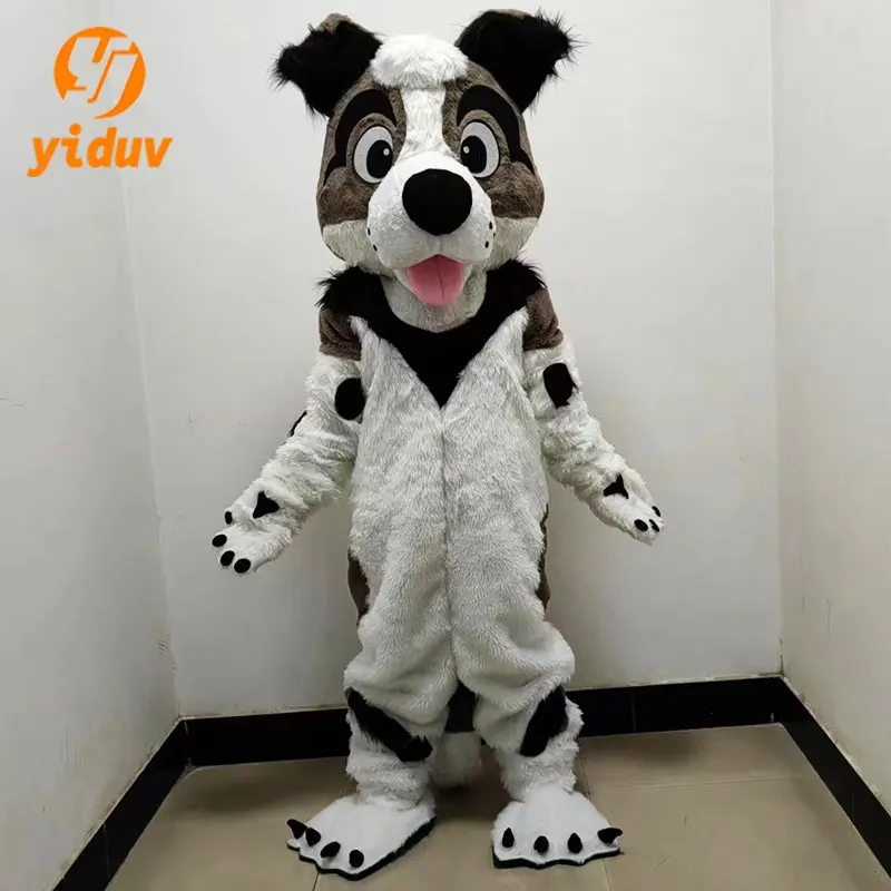 Furry Fox Husky Cosplay Mascot Costume Plush Wolf Dog Adult Play Animal ...