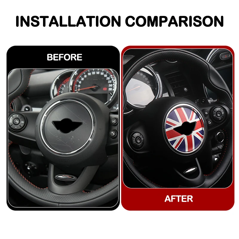 Car Steering Wheel Center Ring Cover Trim For MINI For Cooper F54