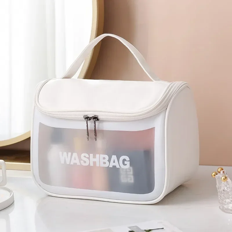 Portable Travel Wash Bag Female Transparent Waterproof Makeup Storage Pouch Large Capacity Cosmetic Organizer makeup organizer cosmetic bag cosmetic storage bag toiletry bag makeup bag cosmetic case