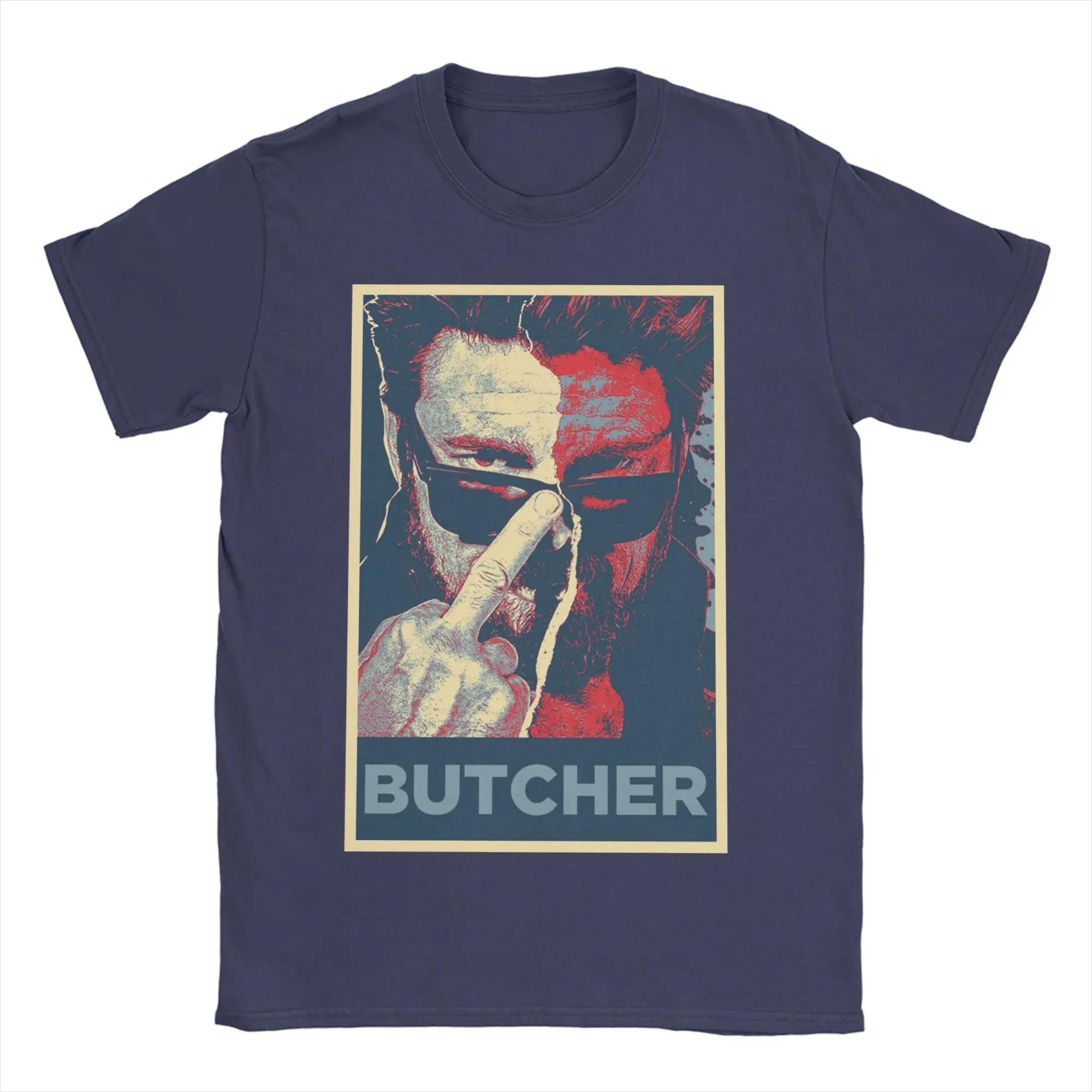 Homelander Laser Eyes Graphic Cotton Crewneck Tee - Unisex Short Sleeve Top