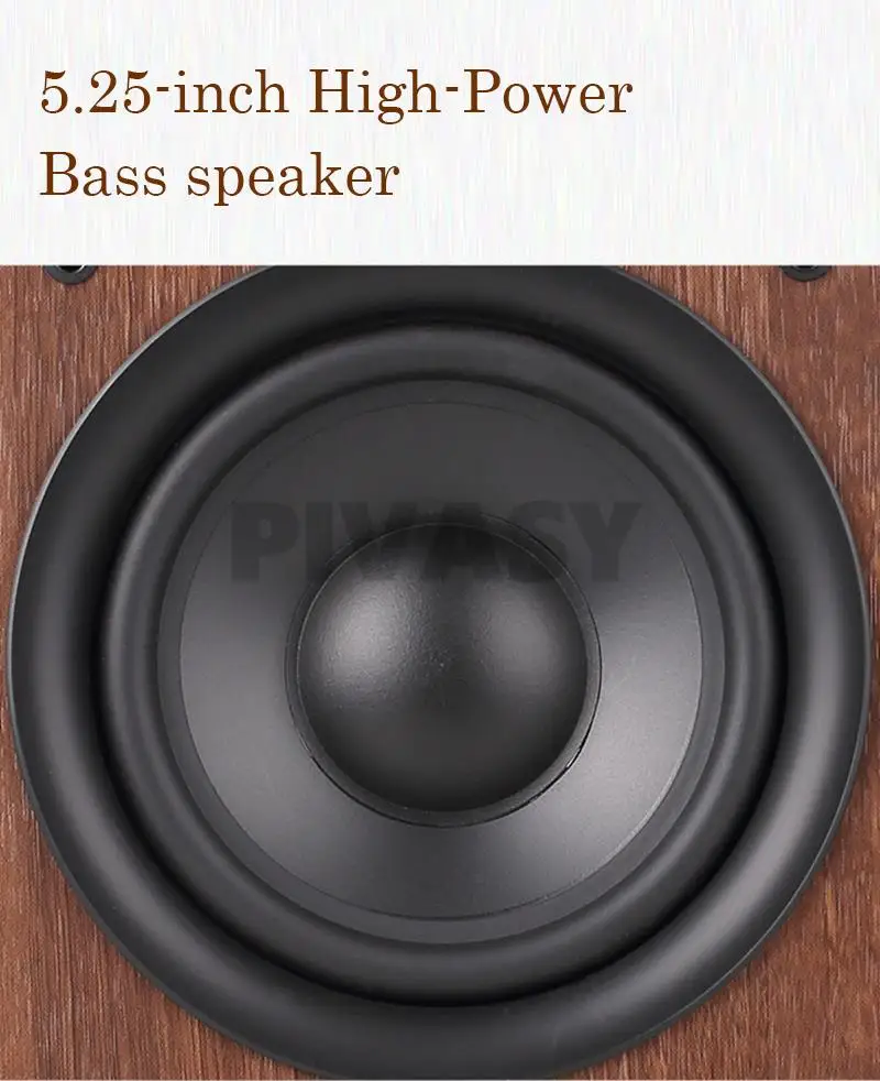 HiFi 5.25 Inch Bookshelf Speaker Fever Monitoring Home Theater System Loudspeaker Two Way Passive Speakers For Home Soundbar