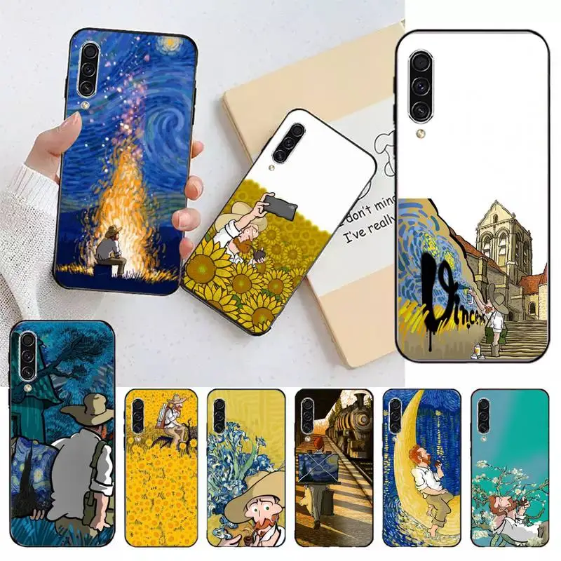 Van Gogh Cartoon Oil Painting Art Phone Case Per Samsung Galaxy A S Note 23 53 22 20 52 21 13 51 71 32 12 10 Fe Ultra Plus