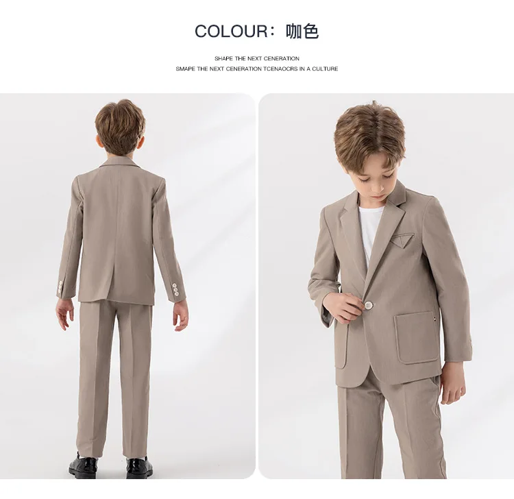 Frühling Herbst Anzüge Für Kinder Jungen 1-14 Jahre Jungen Anzüge Outfits Set Teen Junge Leistung Kostüm Anzug Set schwarz Anzug Für Kinder – Detail 16