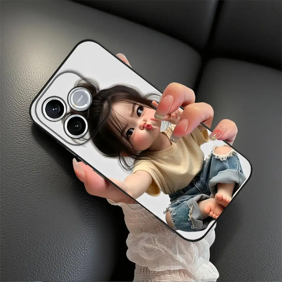 Cute Cartoon Girl Phone Cover Case