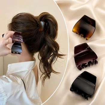 Fermaglio per capelli di alta gamma in tartaruga. Accessorio per Coda di Cavallo Alta Accessori per Capelli a Lunga Durata per uno Stile Elegante