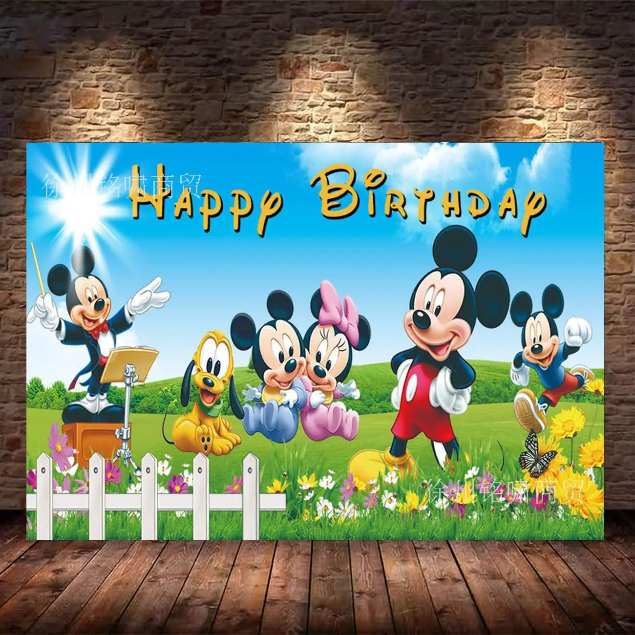 Blau Mickey Mouse Geburtstag Dekoration Party Set Geschirr Teller Tassen Serviette Tischdecke Ballon Für Kinder Geburtstag Party Supplies – Detail 33