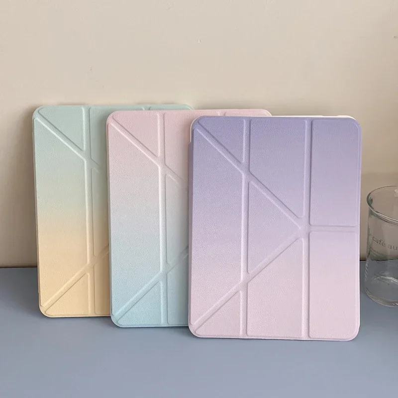 Gradient Y-Fold Tablet Case - Stylish Protective Cover