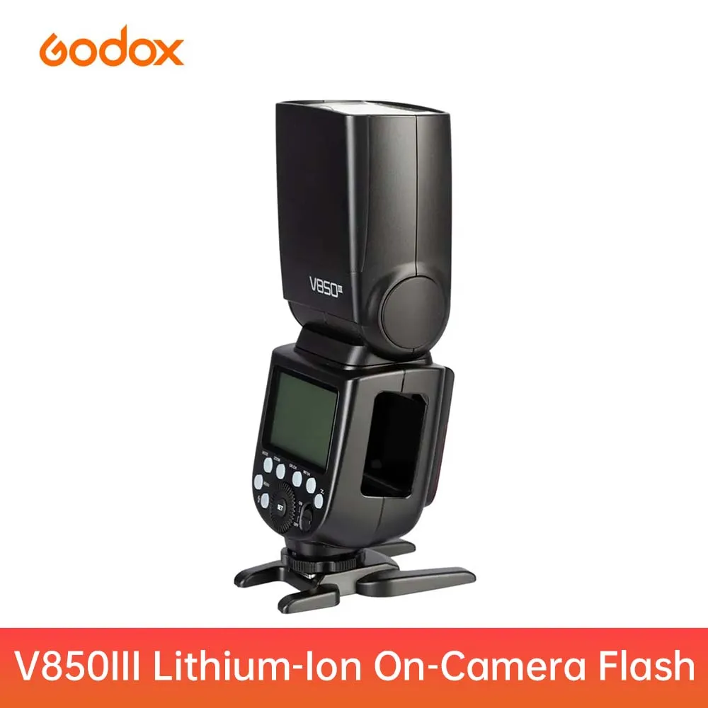고독스 V850III 카메라 플래시 스피드라이트 1/8000초 HSS GN60 리튬이온 1.5초 재활용 2.4G 무선 캐논 니콘 후지 올림푸스 DSLR용