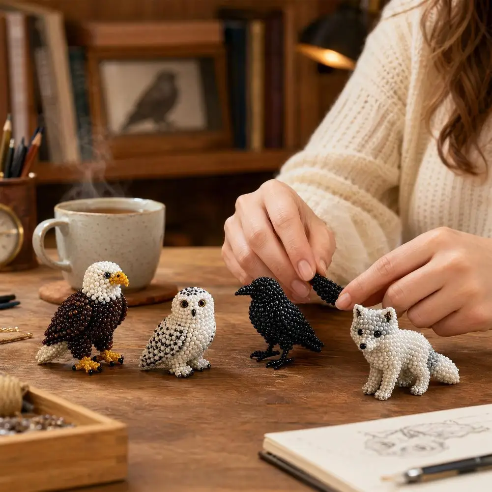 Kit Fai-da-Te per Perline 3D, Set Artigianale per Ricamo con Perline, Kit Colorato per Bambini, Adolescenti e Adulti - immagine 4