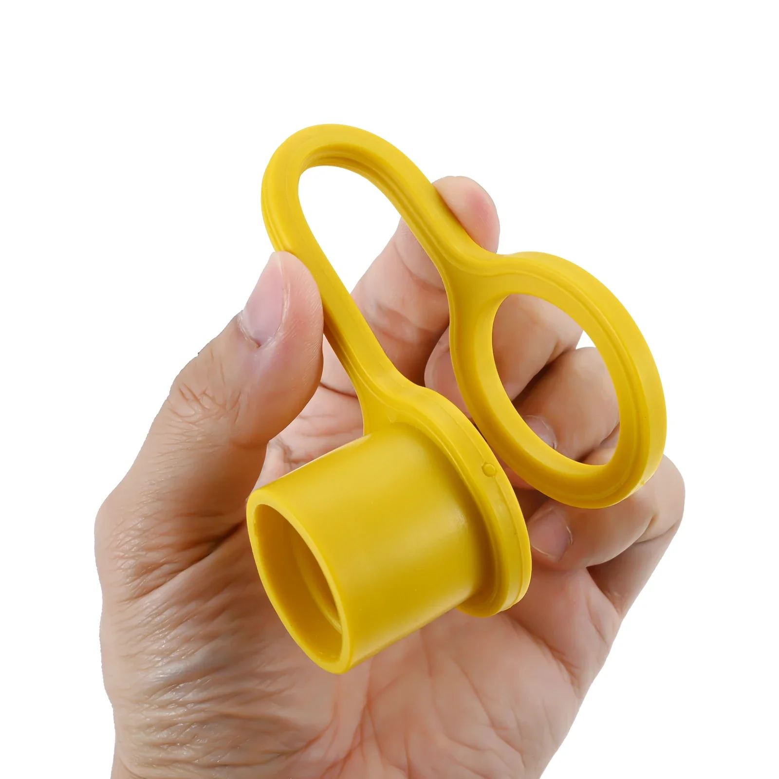 2pcs 3/4" Propane Natural LP Gas Dust Cap Plug Cover Soft PVC Yellow Quick Connect Hose Fittings Water Valves Pipe Connectors