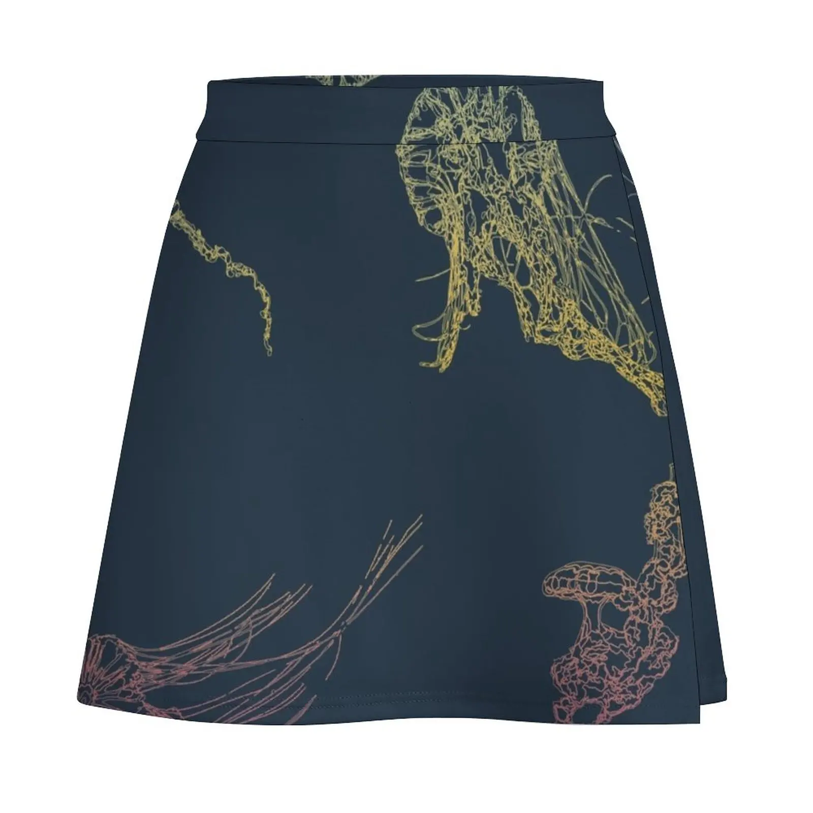 Rainbow Jellyfish Mini Skirt cute skirt clothing women summer 2023