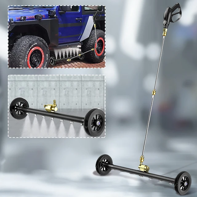 22-Inch Extendable Pressure Washer Water Broom – 3-Wand, 1/4" Quick Connector 2
