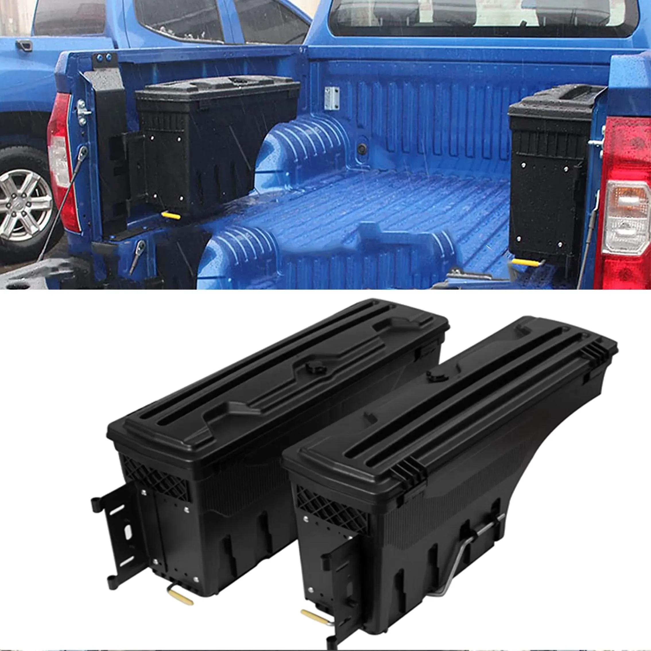 

Ящик для хранения автомобильных аксессуаров, матовый черный пластиковый ящик для инструментов Frod Ranger 2012-2022 Wildtrak, подвесная кровать