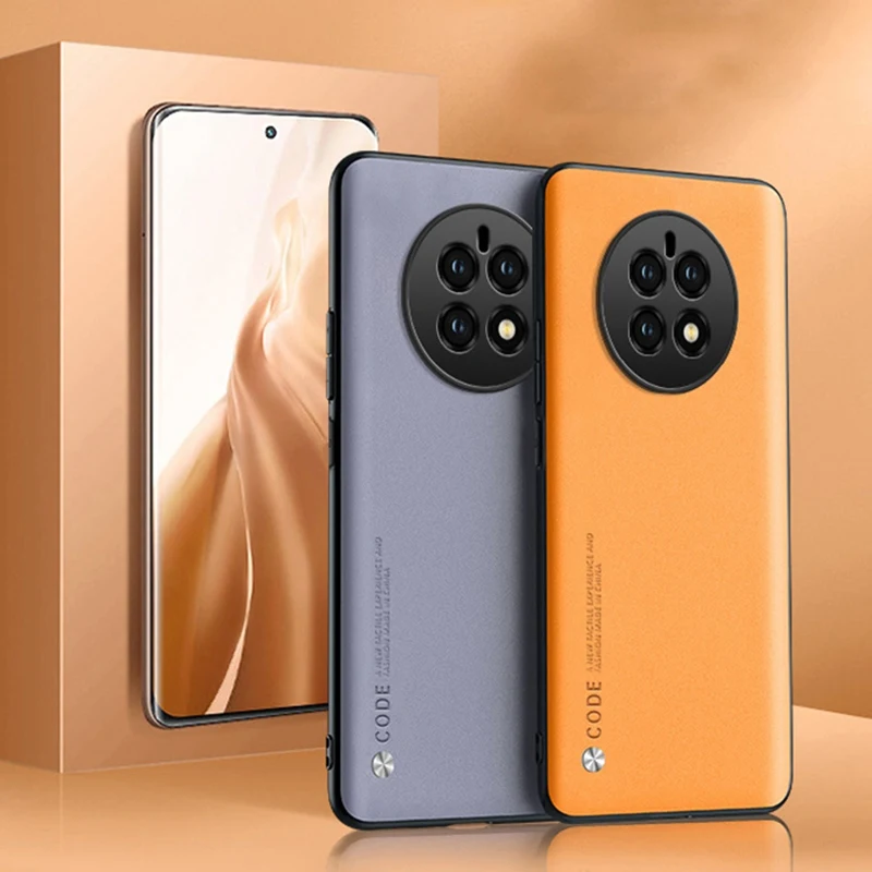 Luxury PU Leather Matte Silicone Phone Case Cover