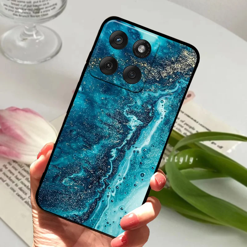 Sleek Black TPU Silicone Phone Case - Fashionable Edge Series Back Cover