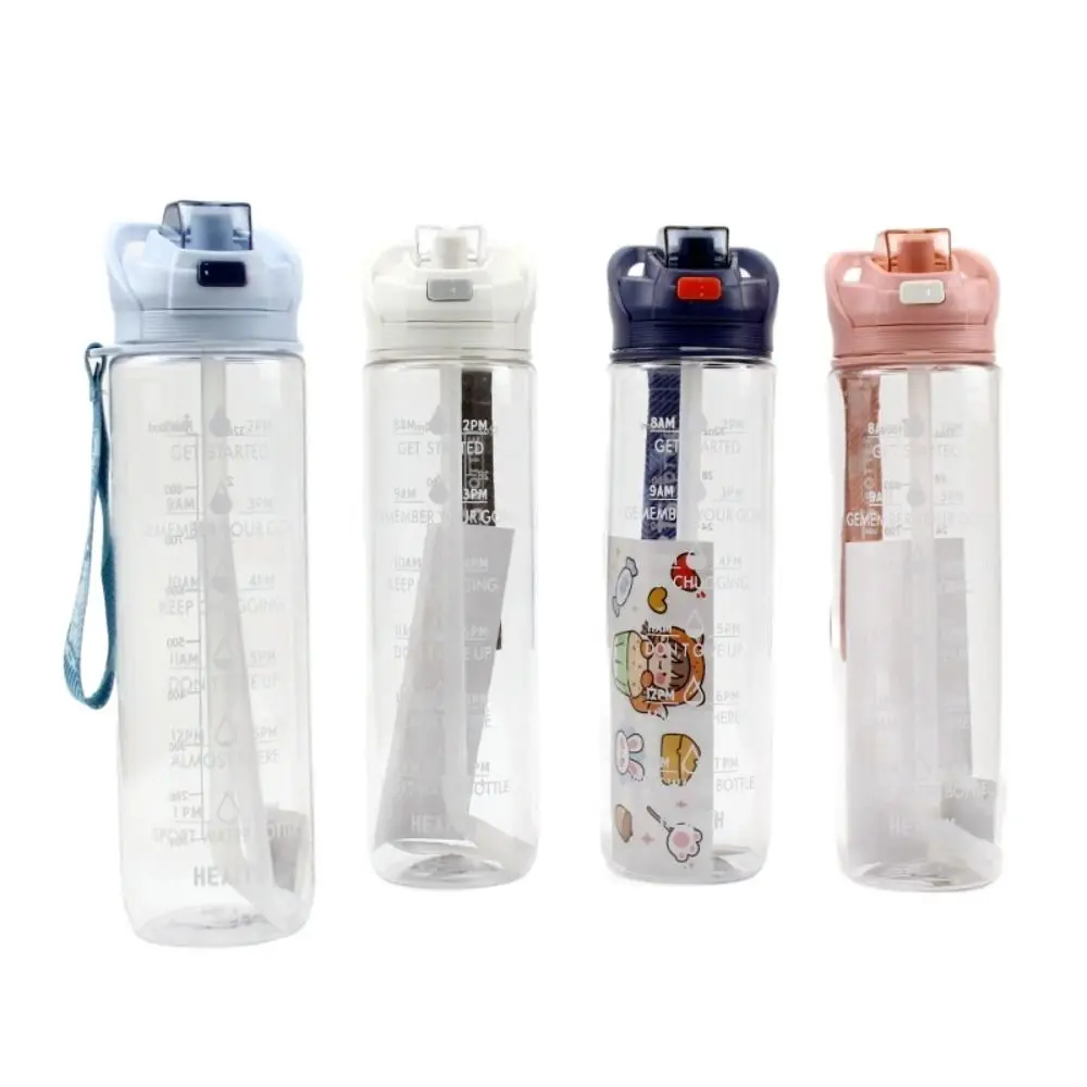 

Drinkware Travel Bottles Large Capacity Plastic Water Bottle Plastic Cup Drinking Cup Straw Water Cup Sports Water Bottle