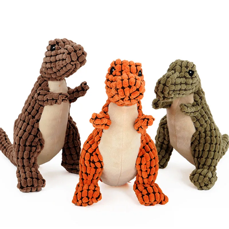 

Variety Pack of Squeaky Dog Toys, Plush Monkey, Pig and Bear Toys for Boredom Relief and Stress Reduction
