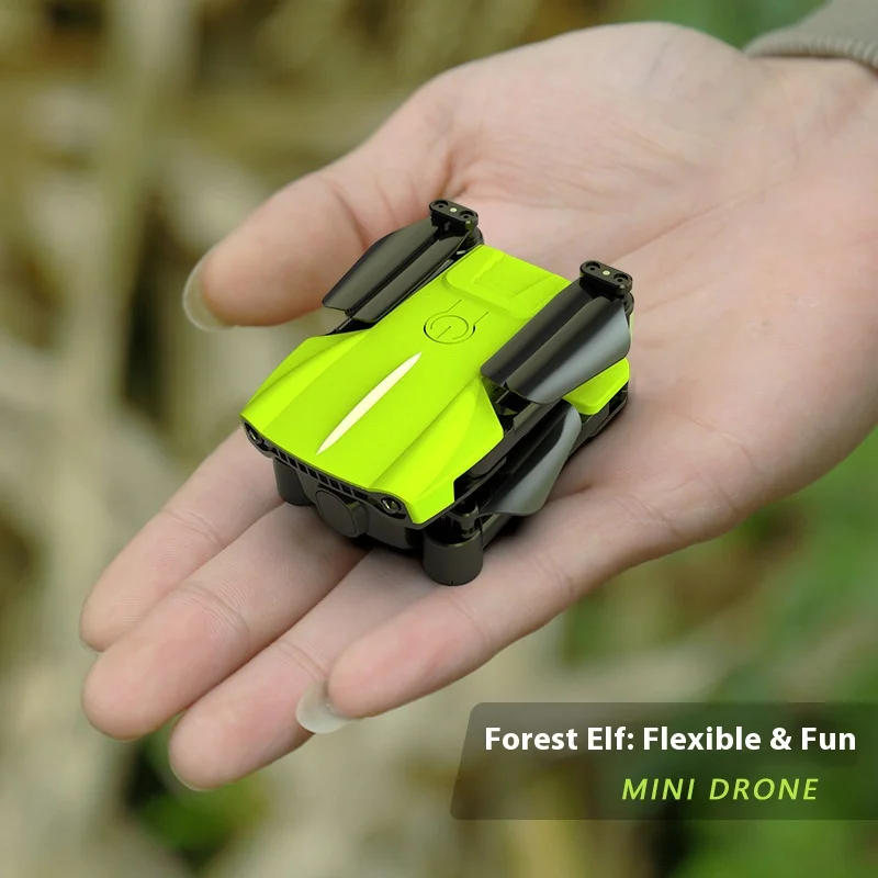K10 Mini Drone Aereo Aereo telecomandato Aereo Giocattolo per interni ed esterni Piccolo quadricottero Pieghevole Pratica per principianti