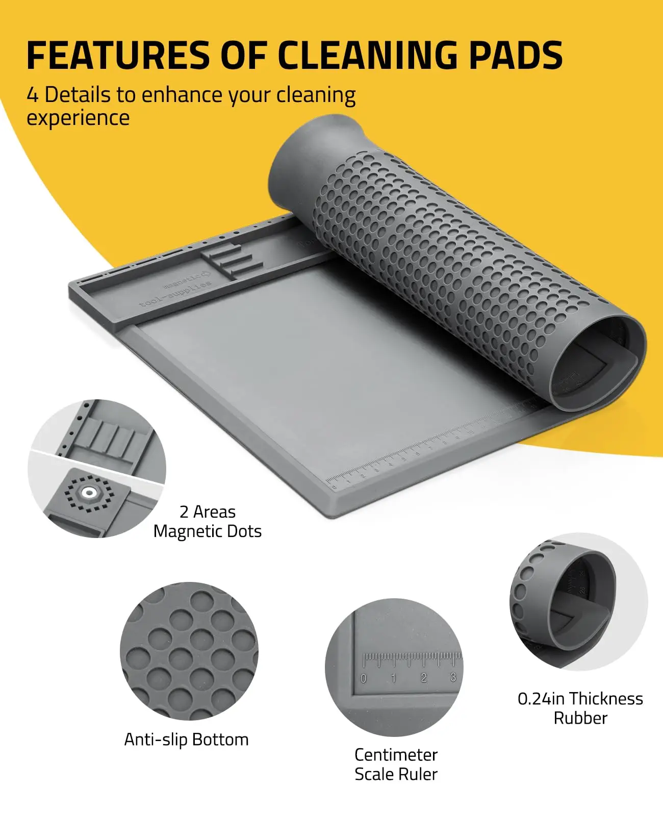 Gun Cleaning Mat Kit Bore Cleaner Set For 223 5.56/9mm/12Ga Supplies Patches Cleaner Swabs Gun Brushes Needle Oil Applicator Mag