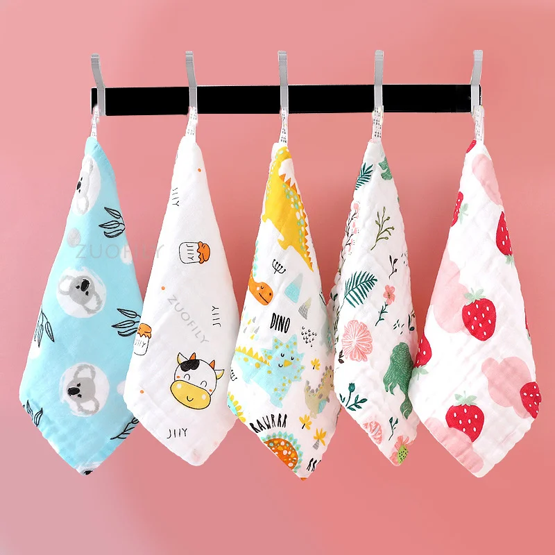 Muslin Cotton Baby Towel 6 Layer Handkerchief Kid Wipe Cloth Newborn Infant Face Bibs Feeding Hand Towel for Toddler cotton towel,baby towel,muslin towel,muslin feeding towel